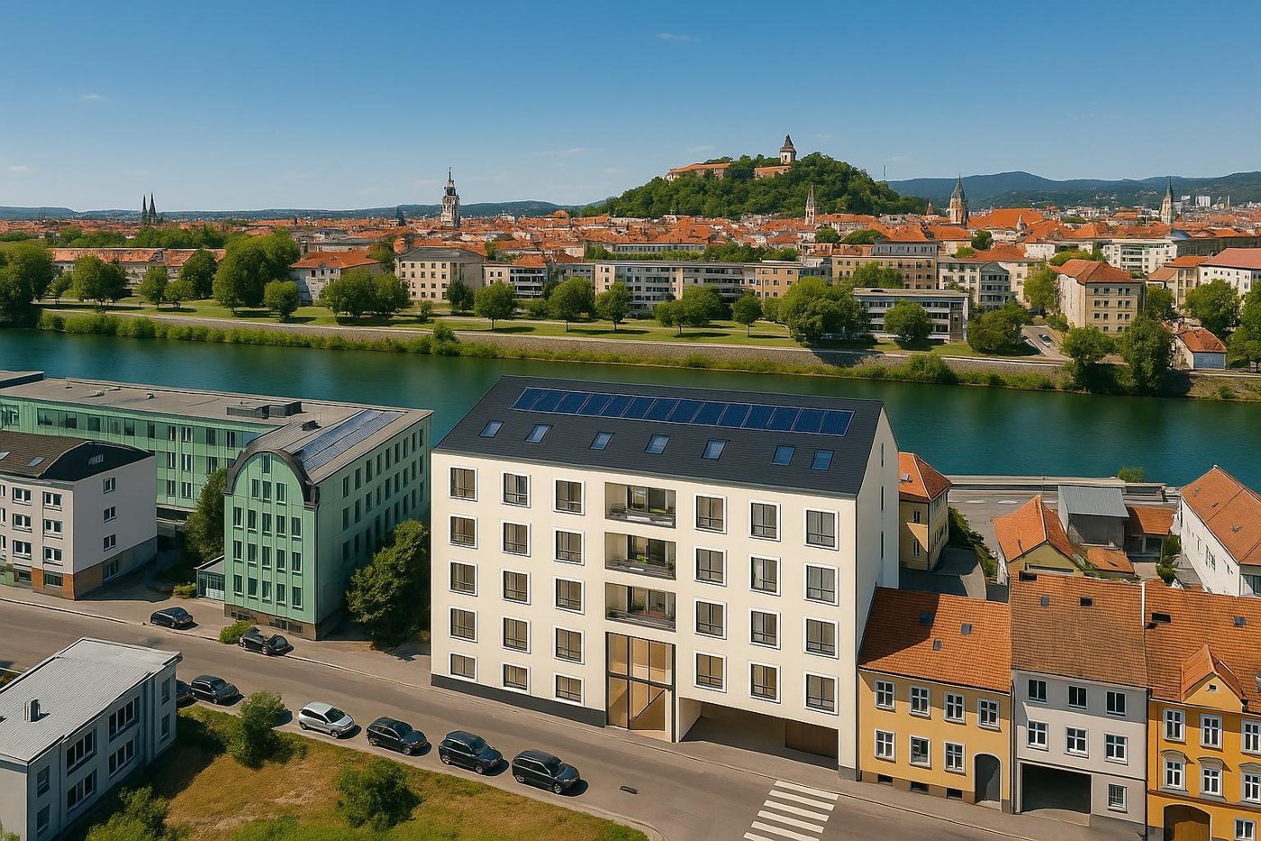 PURE ON THE MUR RIVER – Unser neues Wohnprojekt an Mur – TOP 3; MP
